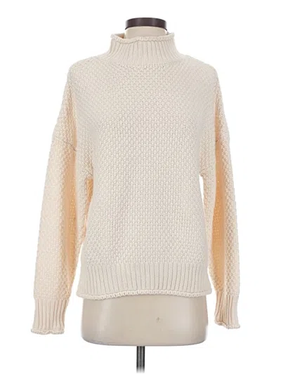 Pre-owned Zesica Turtleneck Sweater In Ivory