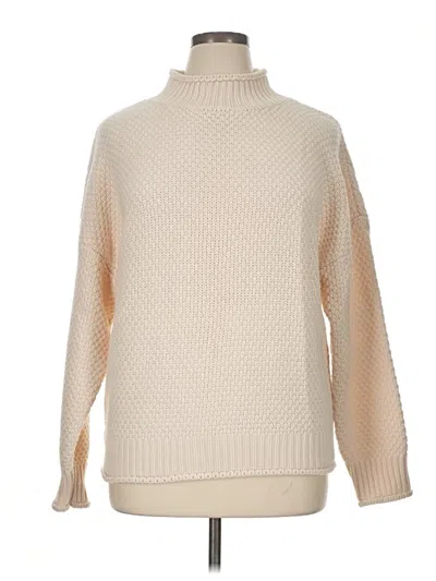Pre-owned Zesica Turtleneck Sweater In Ivory