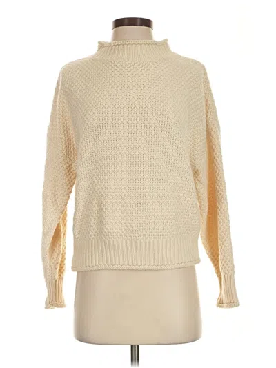 Pre-owned Zesica Turtleneck Sweater In Ivory
