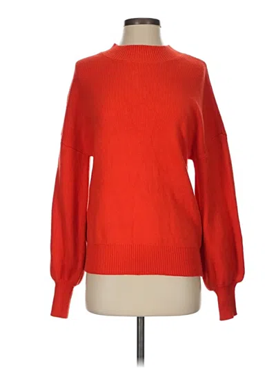 Pre-owned Zesica Turtleneck Sweater In Red