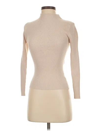 Pre-owned Zesica Turtleneck Sweater In Tan