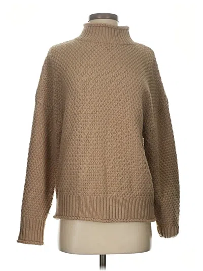 Pre-owned Zesica Turtleneck Sweater In Tan
