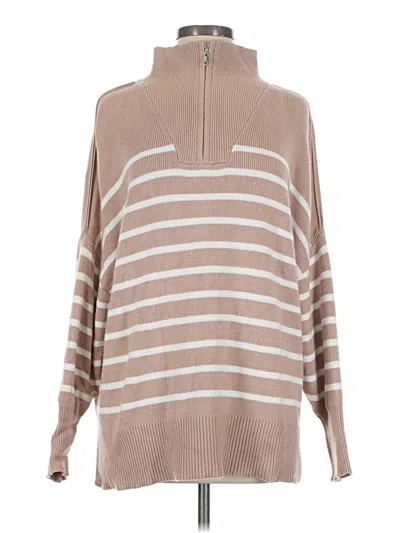 Pre-owned Zesica Turtleneck Sweater In Tan