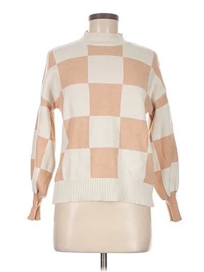 Pre-owned Zesica Turtleneck Sweater In Tan