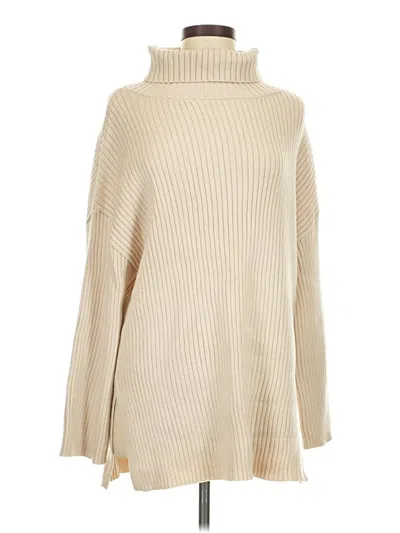 Pre-owned Zesica Turtleneck Sweater In Tan