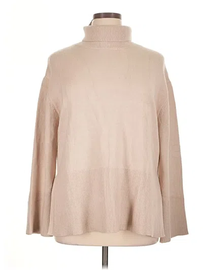 Pre-owned Zesica Turtleneck Sweater In Tan