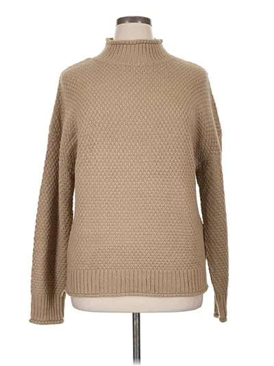 Pre-owned Zesica Turtleneck Sweater In Tan