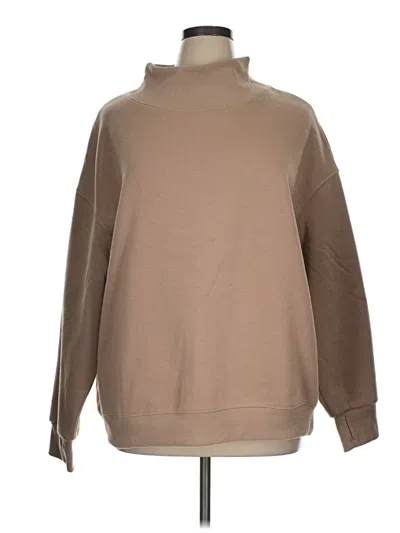 Pre-owned Zesica Turtleneck Sweater In Tan
