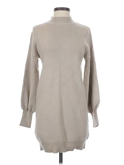 Pre-owned Zesica Turtleneck Sweater In Tan
