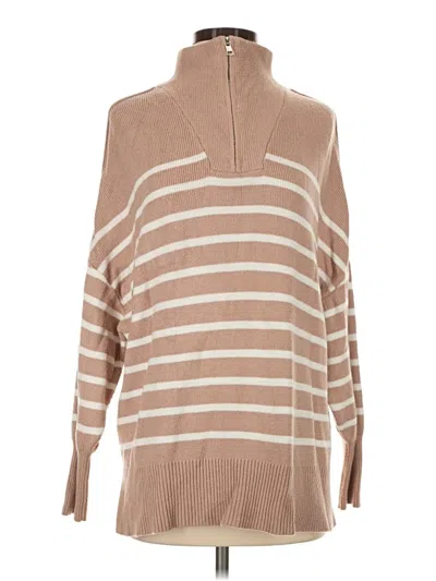 Pre-owned Zesica Turtleneck Sweater In Tan
