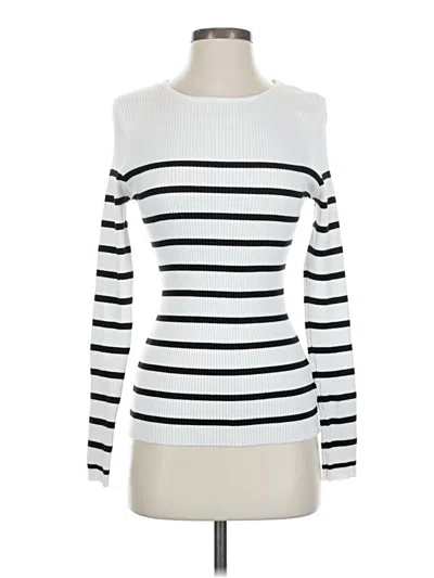 Pre-owned Zesica Turtleneck Sweater In White