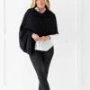 Zestt Organics Dreamsoft Travel Scarf In Cloudspun™ Recycled Cashmere In Black