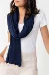Zestt Organics The Dreamsoft Organic Cotton Travel Scarf In Blue