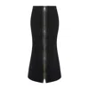 Zetaye Women's Black Aria Zipper Skirt In Black