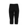 Zetaye Women's Celeste Linen Cotton Capri Pant Black In Black