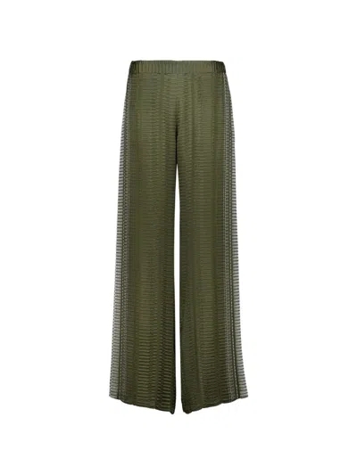 Zeus + Dione Alcestes Textured Trousers In Green