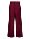 Zeus + Dione Fractal Wool Trousers In Burgundy