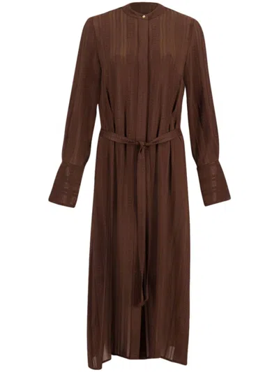 Zeus + Dione Hera Maxi Dress In Brown