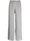 Zeus + Dione High-waisted Wide-leg Trousers In Grey