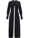 Zeus + Dione Layered-design Midi Dress In Black