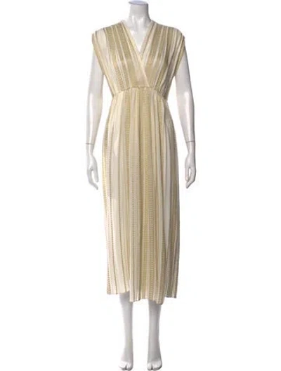 Pre-owned Zeus + Dione Silk Midi Length Dress