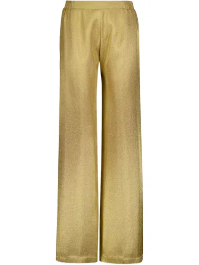 Zeus + Dione Straight-leg Trousers In 金色