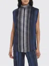 Zeus + Dione Open-back Blouse In Blue