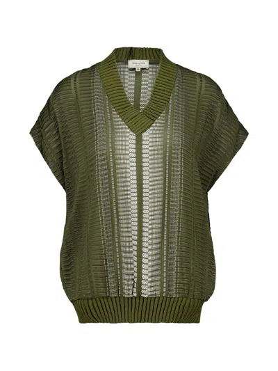 Zeus + Dione V-neck Sleeveless Vest In Multi