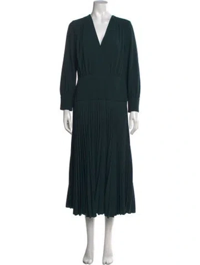 Pre-owned Zeus + Dione V-neck Midi Length Dress W/ Tags In Green