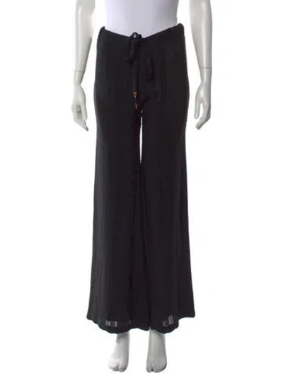 Pre-owned Zeus + Dione Wide Leg Pants In Black