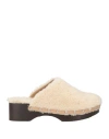 Zeus + Dione X Ancient Greek Sandals Woman Mules & Clogs Ivory Size 7 Shearling In White
