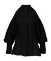 Zeusdione Off-shoulder Shirt In Black