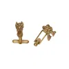 Zeworks Men's Gold Dragon Cufflinks In Gold