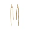 Zeworks Women's Gold Brassghetti Naga Earrings In Gold