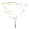 Zeworks Women's Gold / Green Yavi Malachite Necklace In Multi