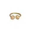 Zeworks Women's Gold Mini Moon Ring In Gold