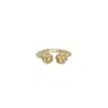 Zeworks Women's Gold Poco Midi Ring In Gold