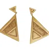 Zeworks Women's Gold Rays Earrings In Gold