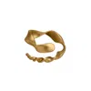 Zeworks Women's Gold Sari Burma Ring In Gold