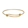 Zeworks Women's Gold Tie Me Down Bracelet In Gold