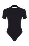 Zeynep Arcay Backless Knitted Bodysuit In Black