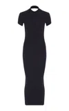 Zeynep Arcay Backless Knitted Midi Dress In Black