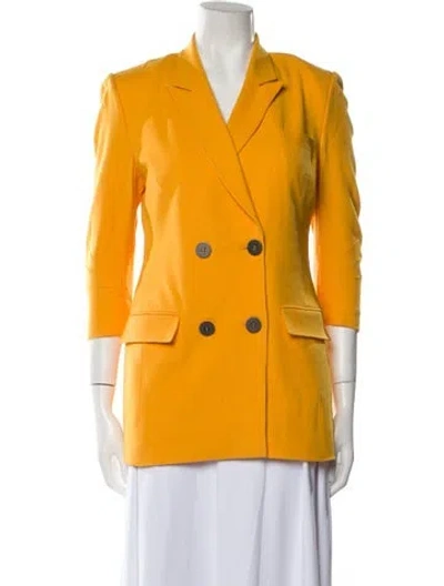 Pre-owned Zeynep Arcay Blazer In Yellow