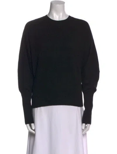 Pre-owned Zeynep Arcay Cashmere Crew Neck Sweater In Black