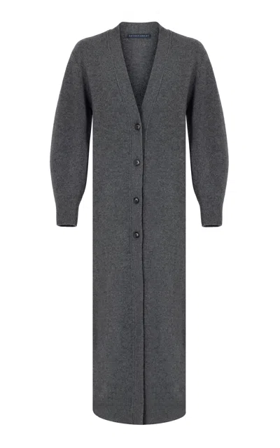 Zeynep Arcay Cashmere Maxi Cardigan Dress In Grey