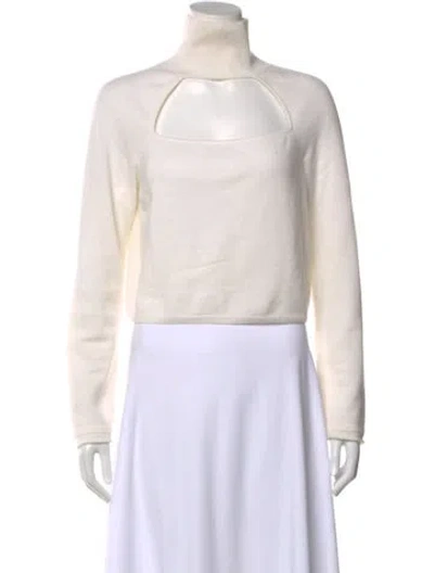 Pre-owned Zeynep Arcay Cashmere Turtleneck Sweater In Neutral