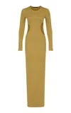 Zeynep Arcay Cutout Jersey Maxi Dress In Yellow