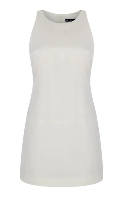 Zeynep Arcay Zeynep Arçay Halterneck Sateen Mini Dress In White