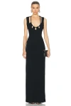 Zeynep Arcay Jersey Gown In Black