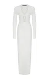 Zeynep Arcay Jersey Gown In White
